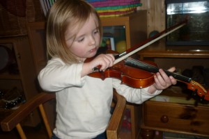 Maggie Plays the Violin