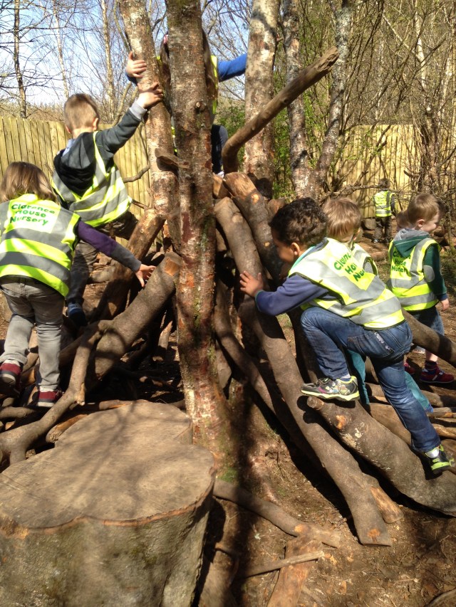 We spent at least half an hour doing this. Great team work !!